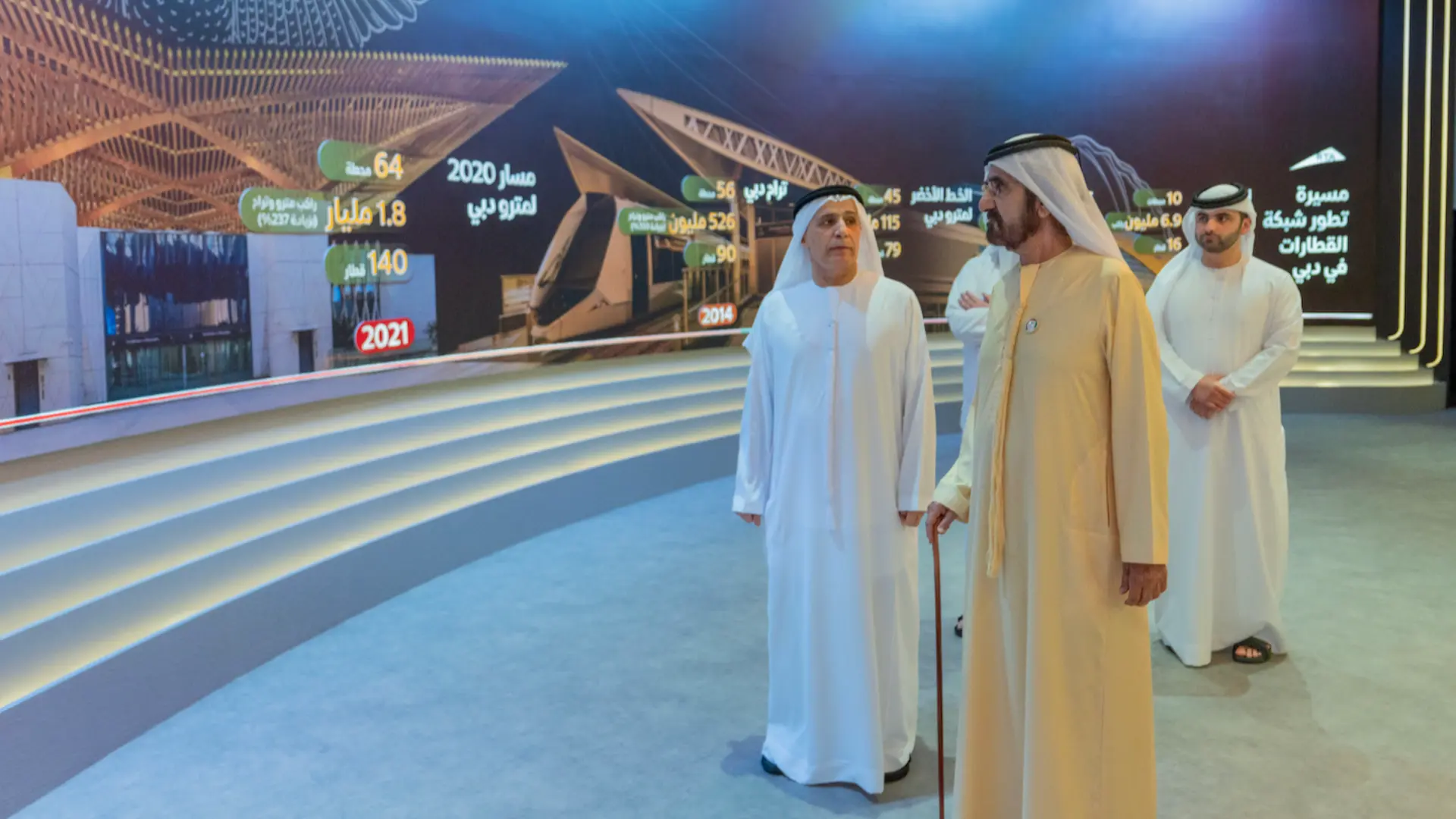 His Highness Sheikh Mohammed bin Rashid lays the foundation stone for the Blue Line of the Dubai Metro